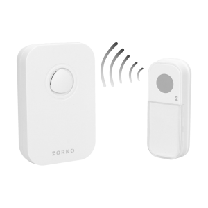FADO AC wireless mains-powered doorbell with learning system, 36 sounds, 80m